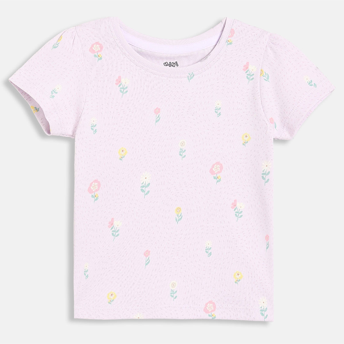 Baby Girls Printed Tops Pack Of 2, Pink And Light Lilac