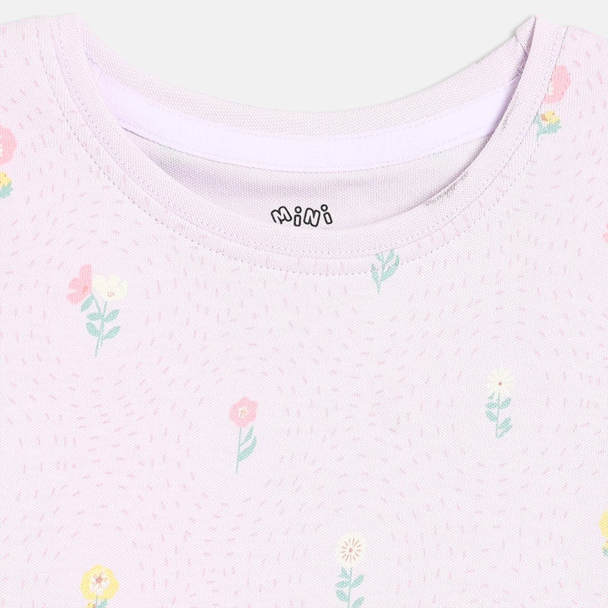 Baby Girls Printed Tops Pack Of 2, Pink And Light Lilac