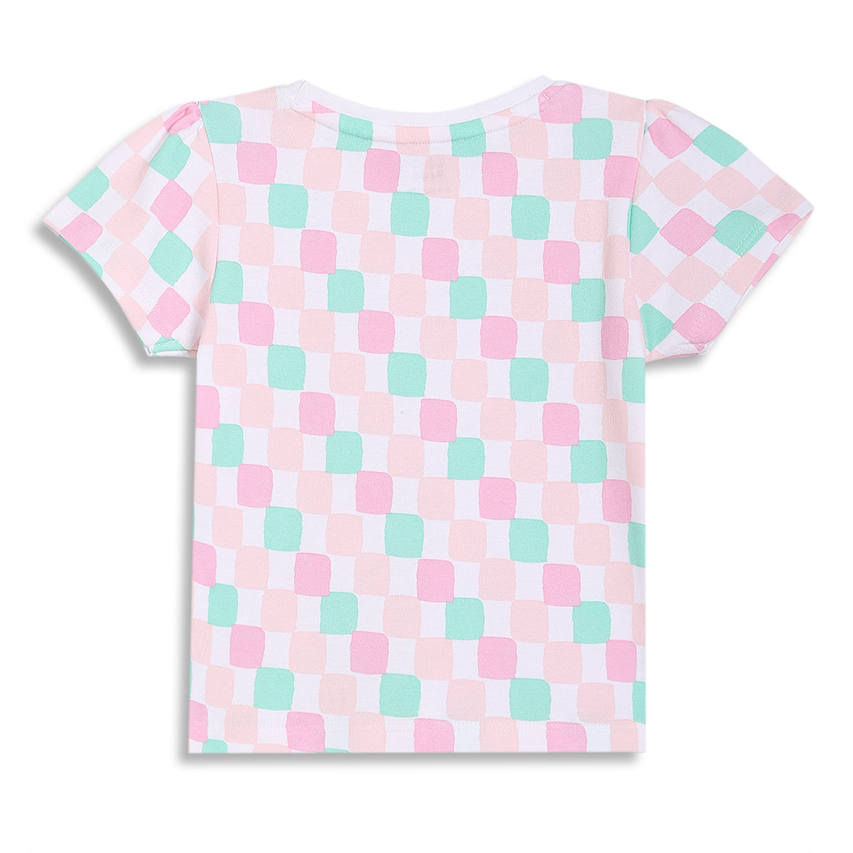 Baby Girls Graphic Print Knit Tops Pack of 2, White & Pastel Multicolour