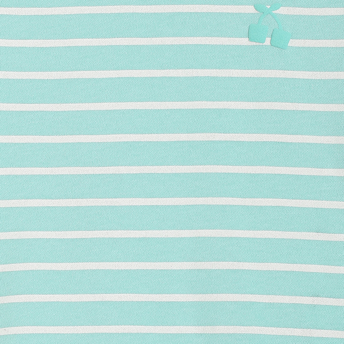 Baby Girls Striped and Cherry Print Knit Tops Pack of 2, Mint Green & Yellow