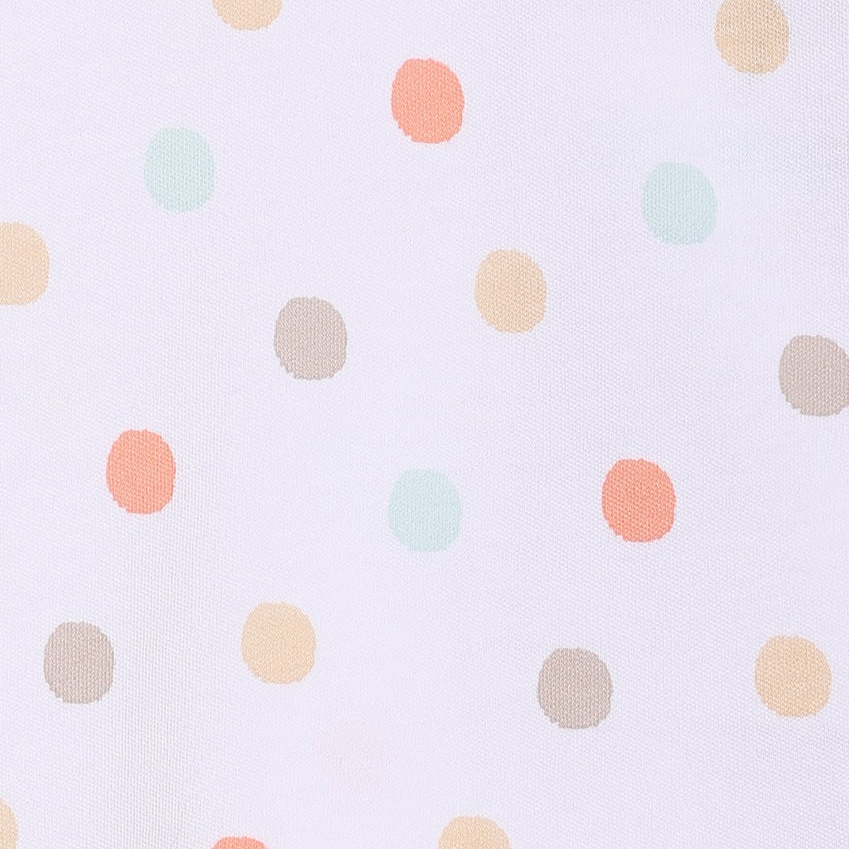 Baby Girls Polka Dot and Wild Child Print Tops Pack of 2, White and Peach