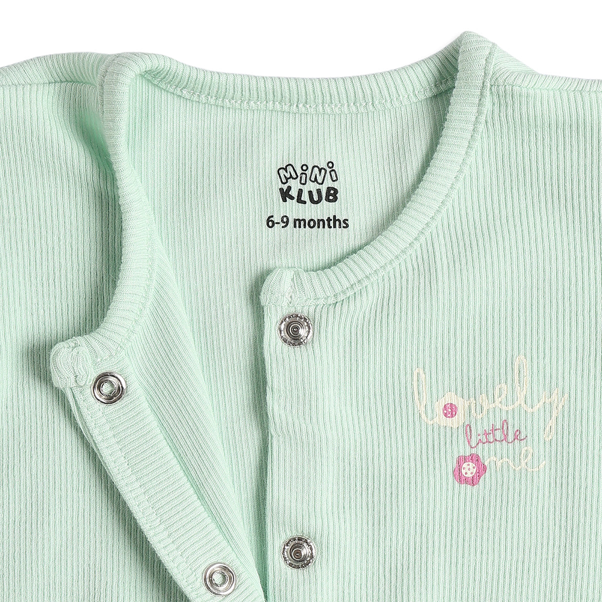 Baby Girls Pack of 2 Printed Cotton Rompers with Flutter Sleeves