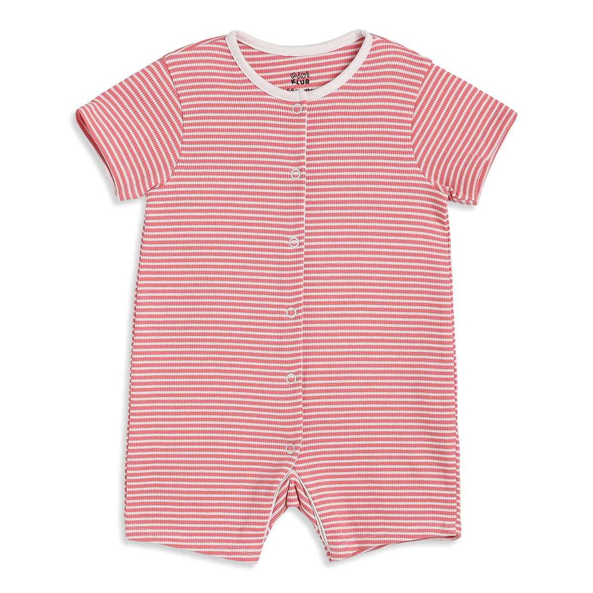 Baby Girls Pink And Coral Cotton Printed Rompers Pack Of 2 Regular Fit Casual Wear