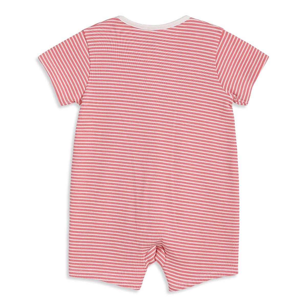 Baby Girls Pink And Coral Cotton Printed Rompers Pack Of 2 Regular Fit Casual Wear