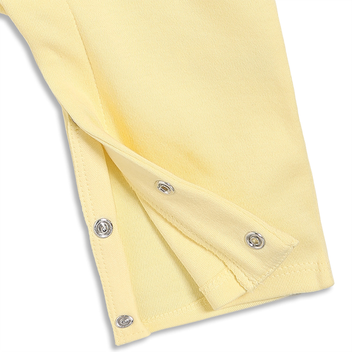 Baby Girls Typography Print and Check Pattern Rompers Pack of 2, Yellow and White