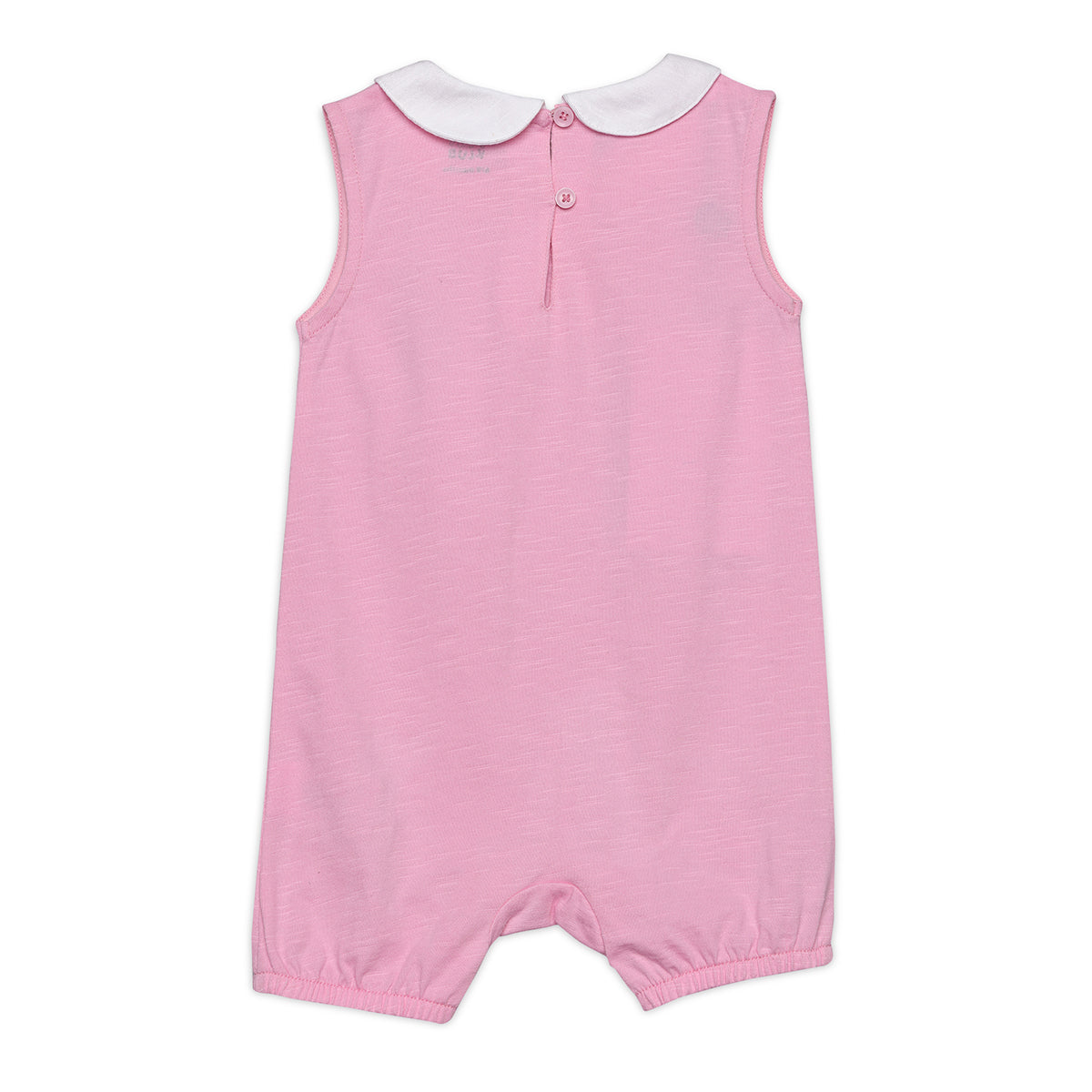 Baby Girls Floral Embroidered Romper, Pink