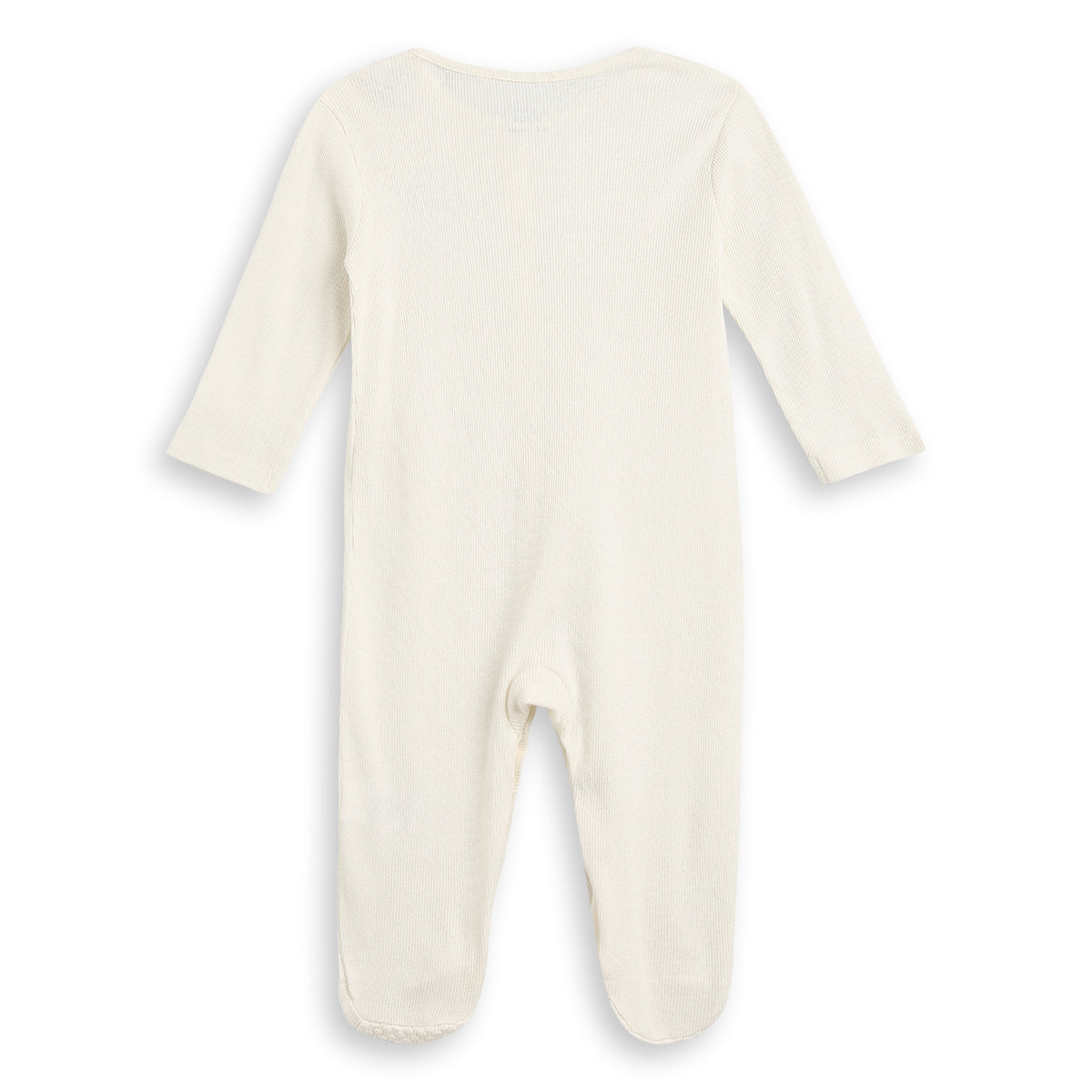 Baby Girls Blue & Cream Cotton Full Sleeves Sleepsuit Pack of 2 Regular Fit Casual Baby Sleepsuits