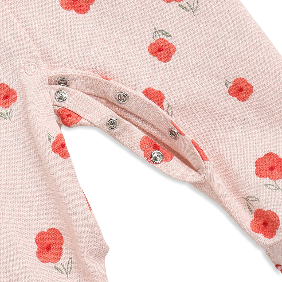 Baby Girls Pink & Peach Cotton Full Sleeves Sleepsuit Pack of 2 Regular Fit Casual Baby Sleepsuits