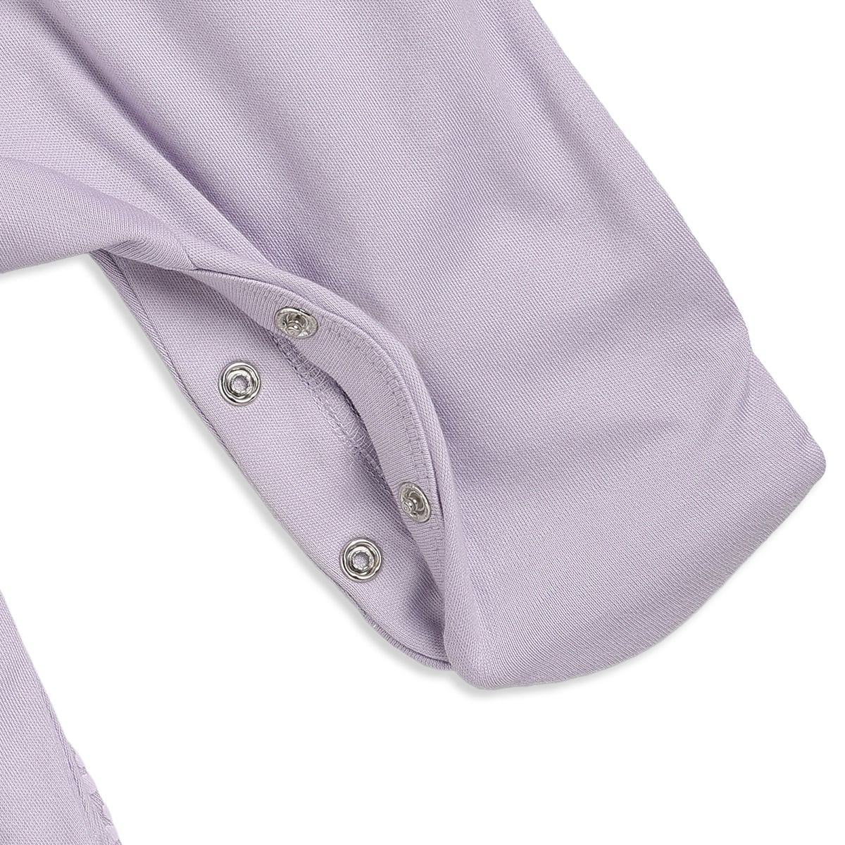 Baby Boys Lavender And Cream Cotton Printed Footed Sleepsuits Pack Of 2 Regular Fit Casual Wear