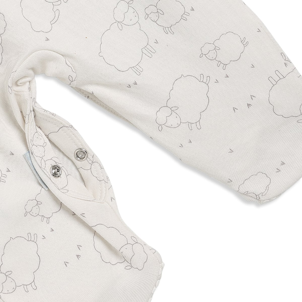 Baby Boys Lavender And Cream Cotton Printed Footed Sleepsuits Pack Of 2 Regular Fit Casual Wear
