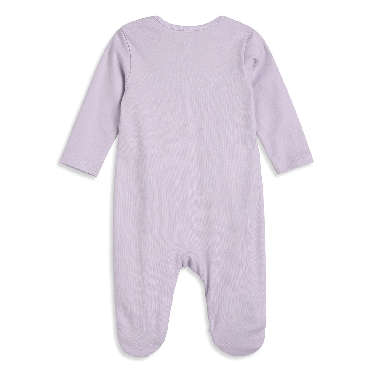 Baby Boys Lavender And Cream Cotton Printed Footed Sleepsuits Pack Of 2 Regular Fit Casual Wear