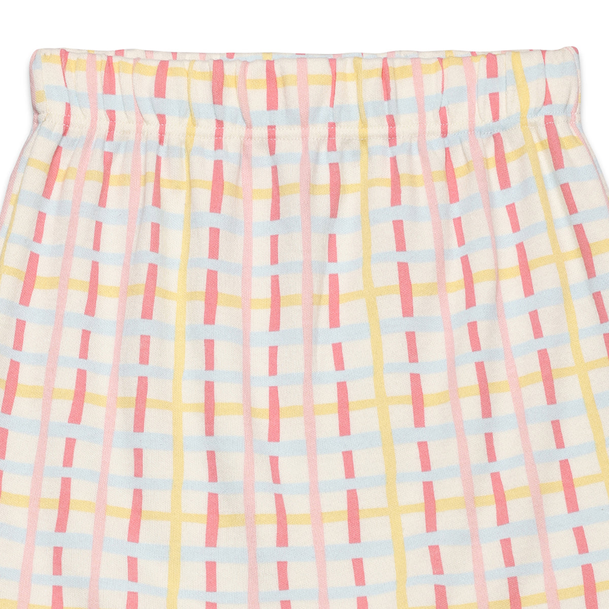 Baby Girls Solid And Checked Shorts Pack Of 2, Multicolor