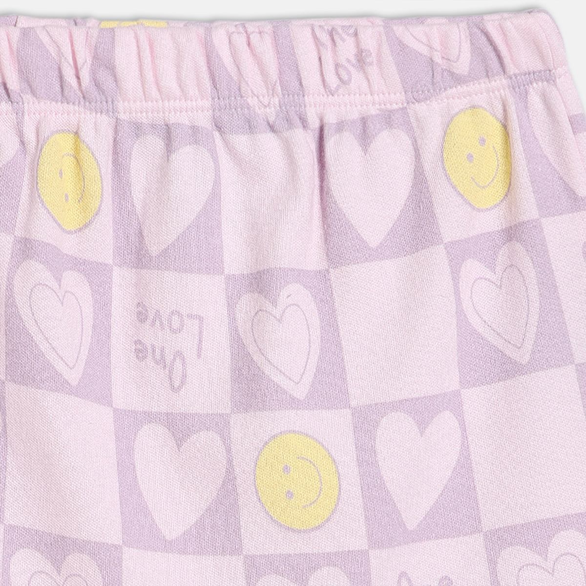 Baby Girls Printed Knit Shorts Pack of 2 – Yellow & Lavender