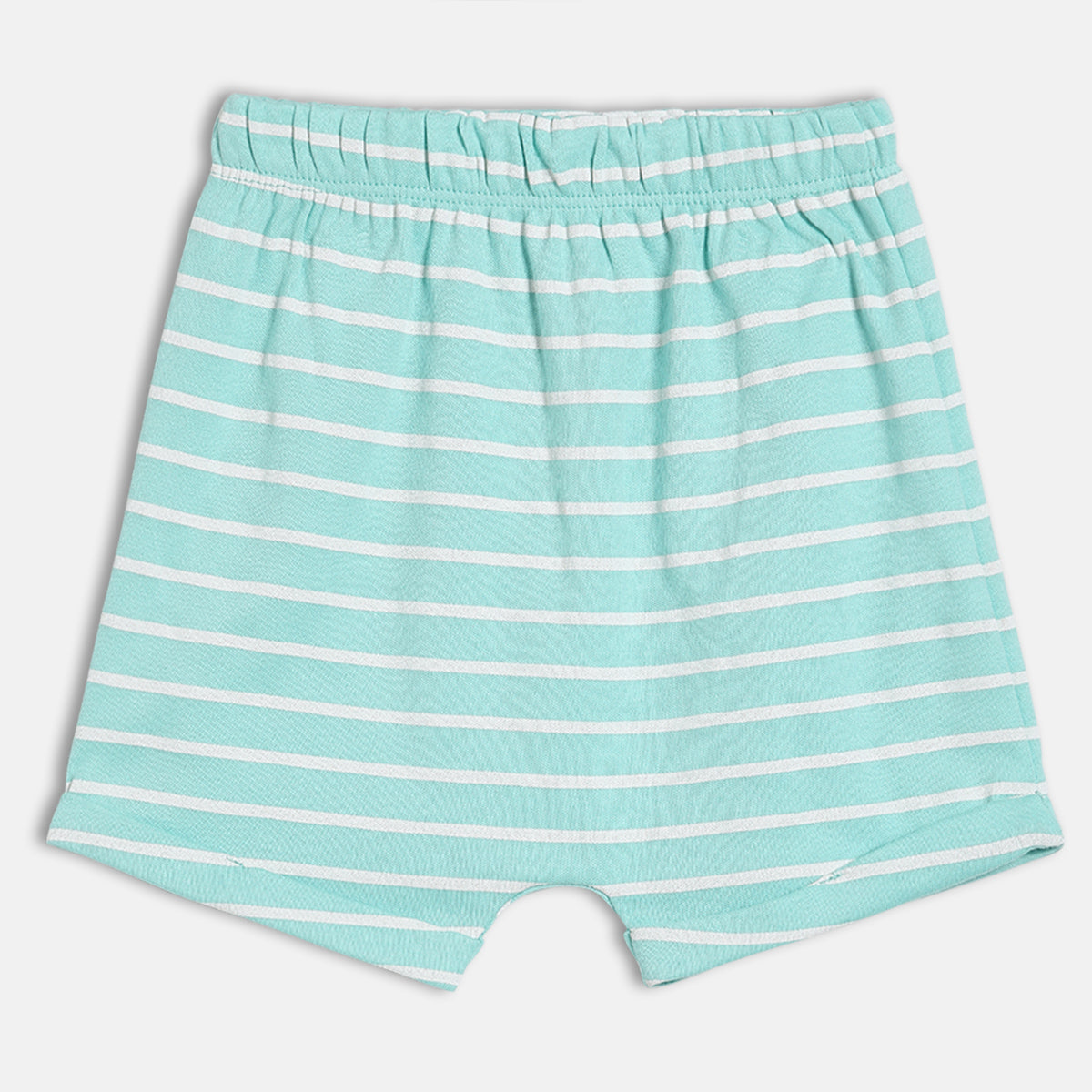 Baby Girls Printed Knit Shorts Pack of 2, Mint Green & Pink