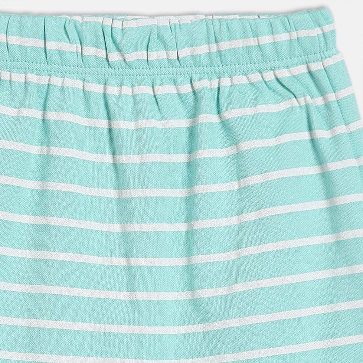 Baby Girls Printed Knit Shorts Pack of 2, Mint Green & Pink