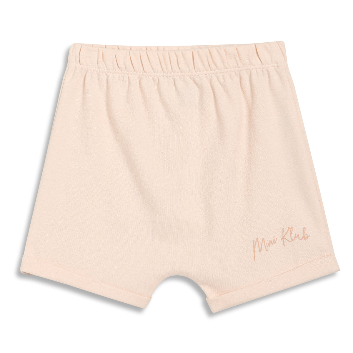 Baby Girls Text Print Shorts Pack of 2, Aqua Blue and Peach