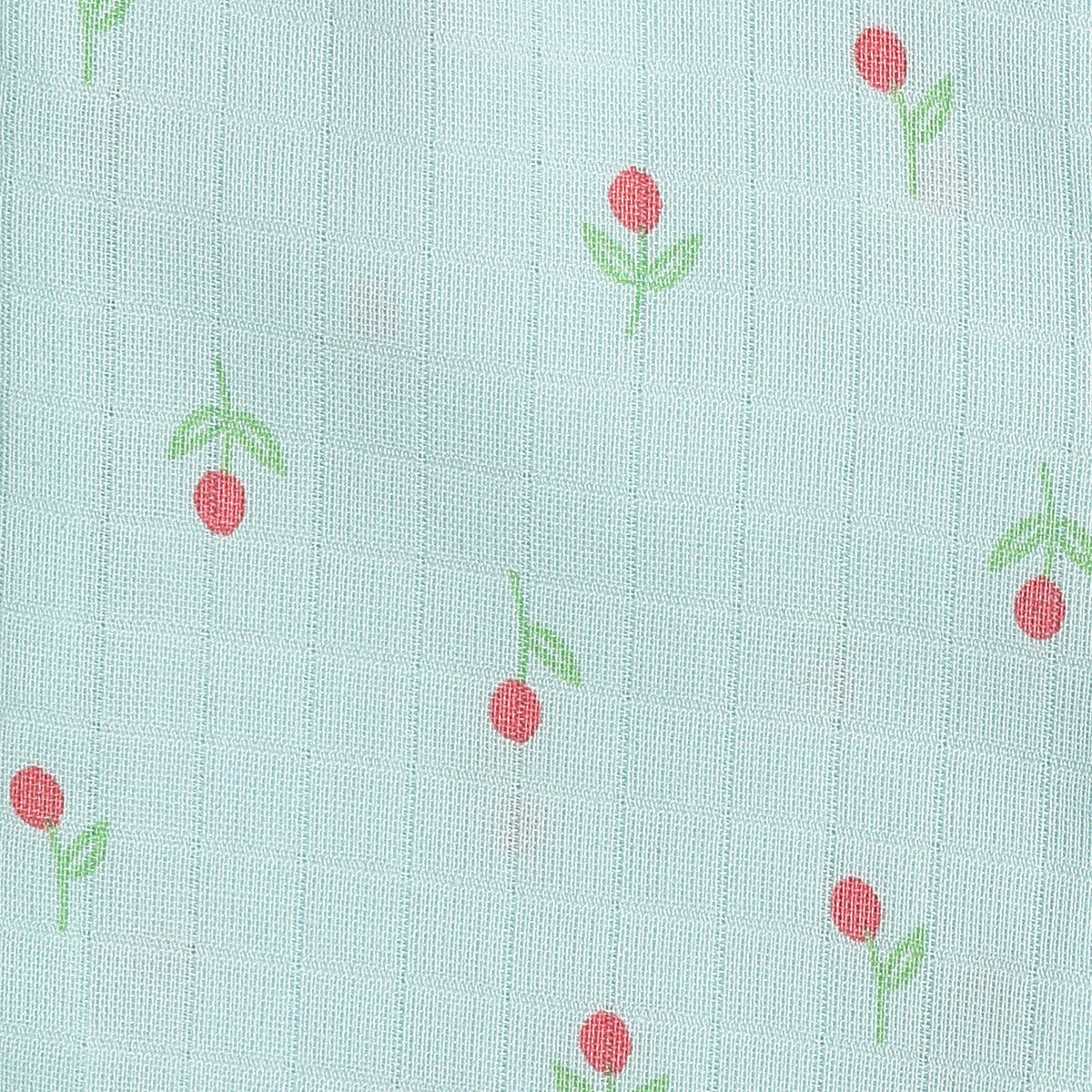 Baby Girls Green & Aqua Floral Print Cotton Knit Bottom Pack of 2 Regular Fit Casual Pants