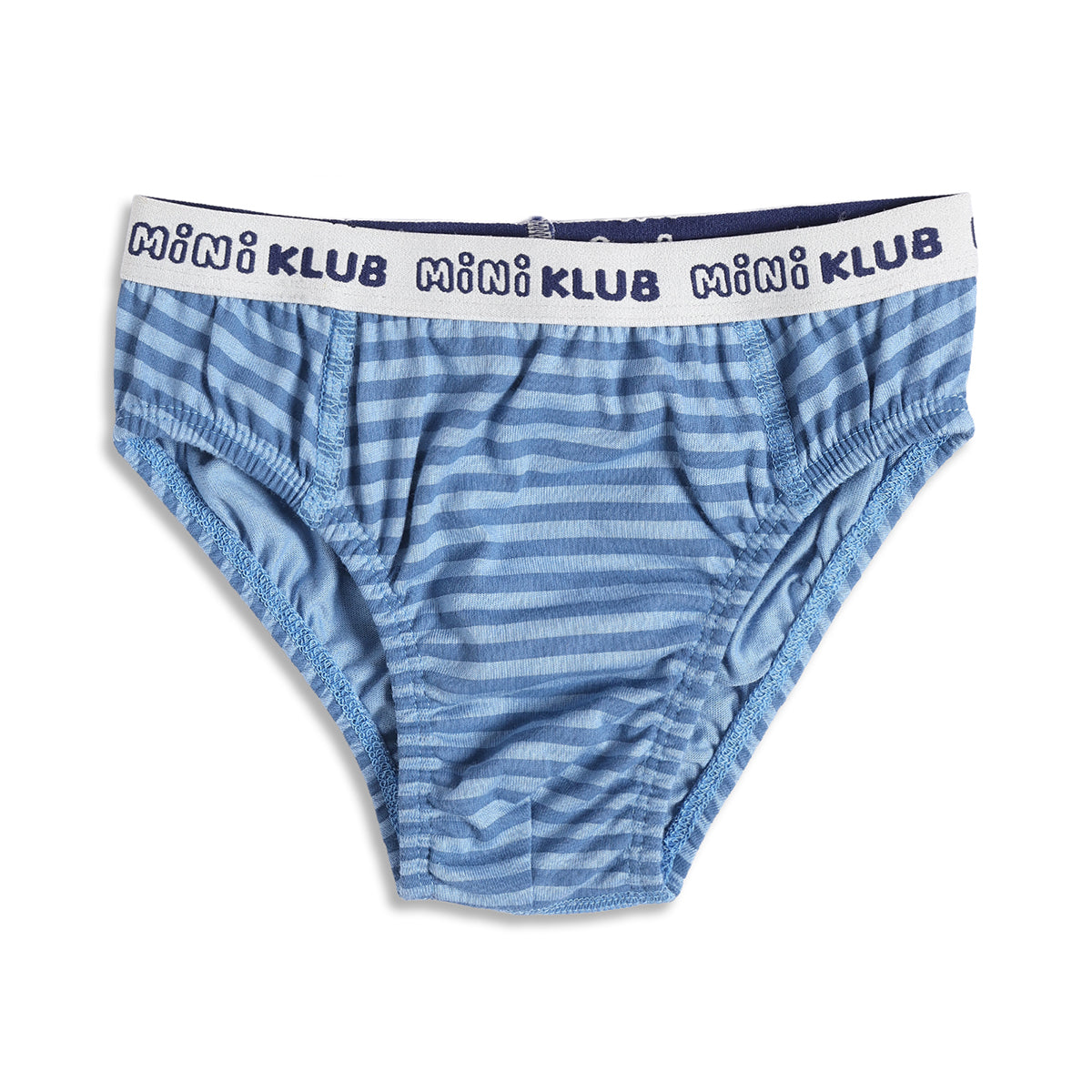 Baby Boys Striped Briefs Pack of 2, Blue and Yellow