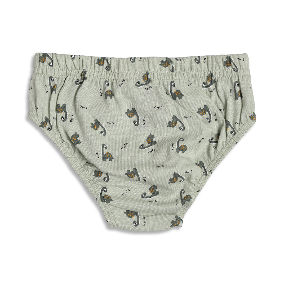Baby Boys Printed & Solid Cotton Innerwear Briefs Pack of 3, Beige, Green and Light Green