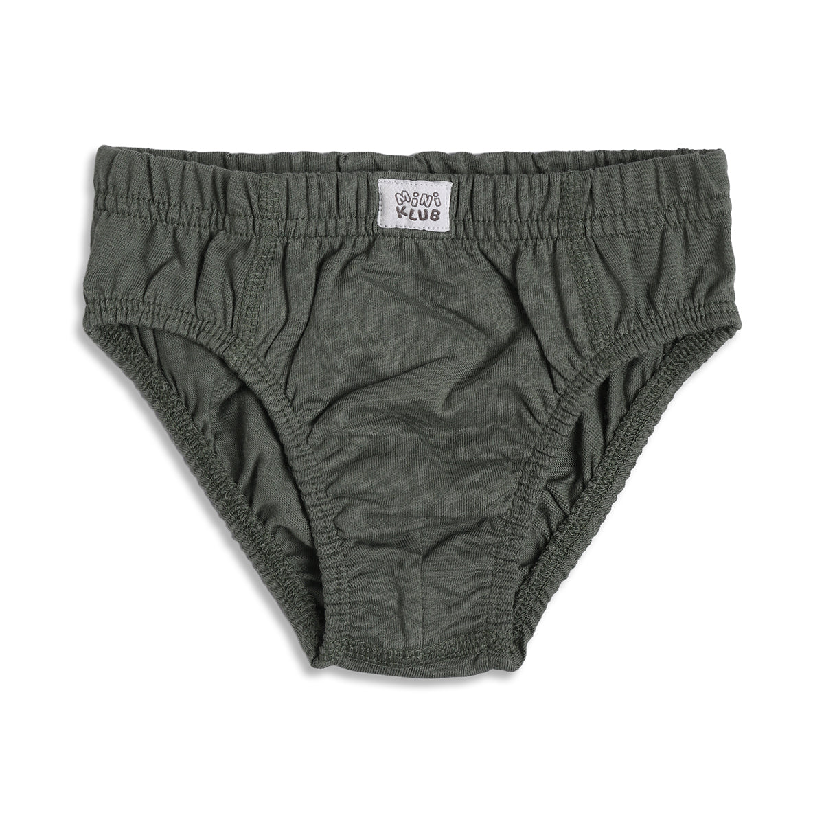 Baby Boys Printed & Solid Cotton Innerwear Briefs Pack of 3, Beige, Green and Light Green