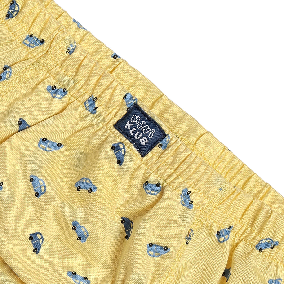 Baby Boys Printed & Solid Cotton Innerwear Briefs Pack of 3, Yellow, Orange and Light Green