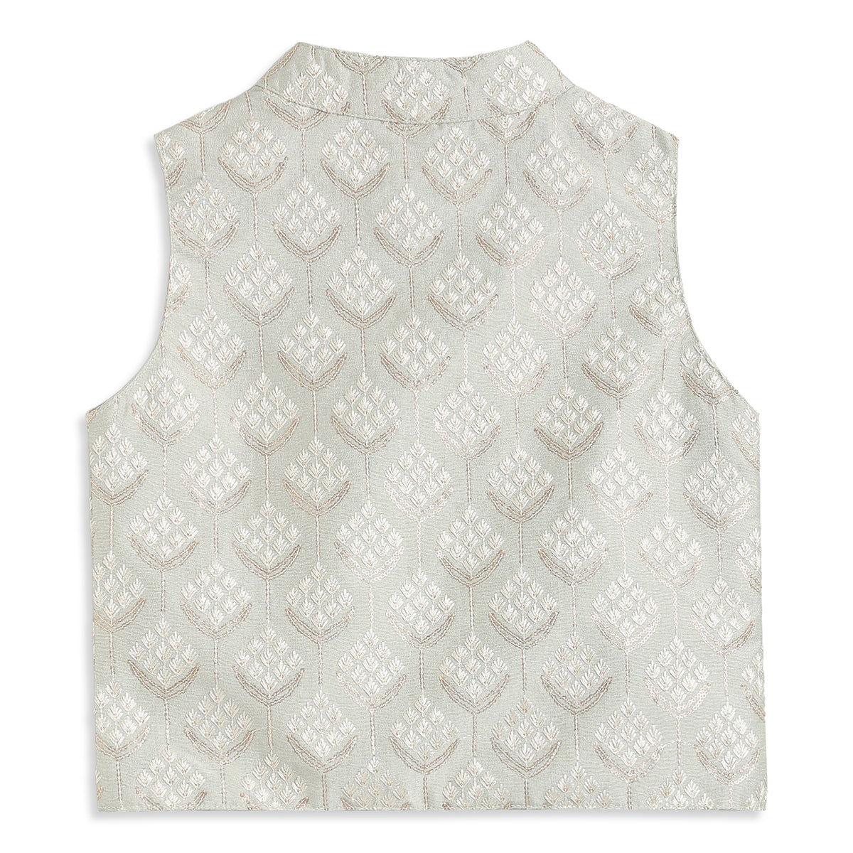 Baby Boys Cream Cotton Blend Bundi Set Regular Fit Festive