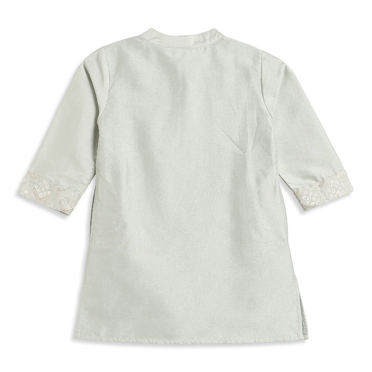 Baby Boys Cream Cotton Blend Bundi Set Regular Fit Festive