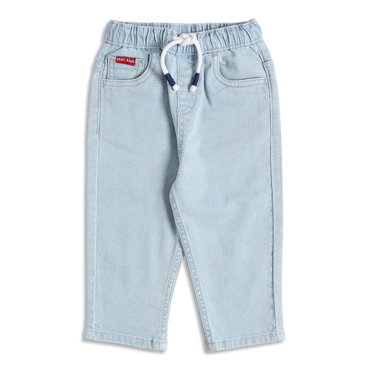 Baby Boys Light Blue Denim Pant Regular Fit Casual Wear