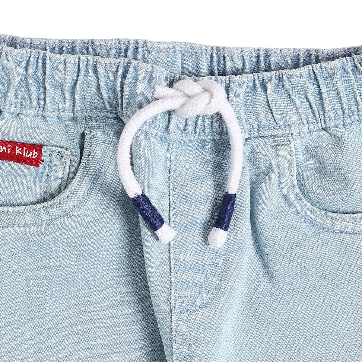 Baby Boys Light Blue Denim Pant Regular Fit Casual Wear