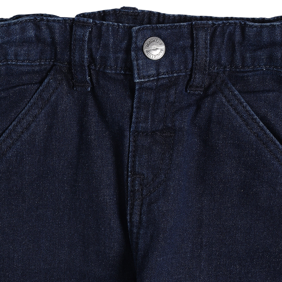 Baby Boys Dark Blue Denim Pant Regular Fit Casual Wear