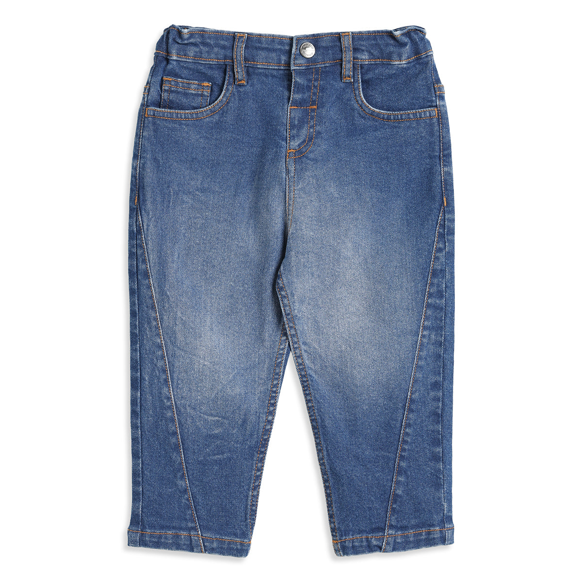 Baby Boys Blue Denim Pant Regular Fit Casual Wear