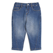 Baby Boys Blue Denim Pant Regular Fit Casual Wear