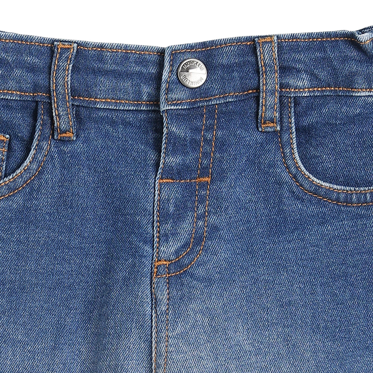 Baby Boys Blue Denim Pant Regular Fit Casual Wear