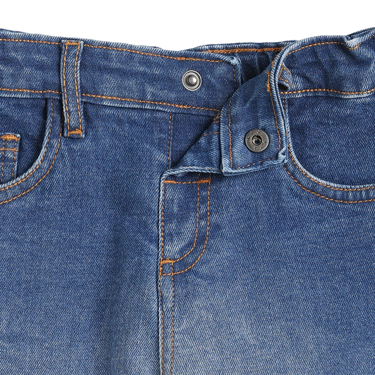 Baby Boys Blue Denim Pant Regular Fit Casual Wear