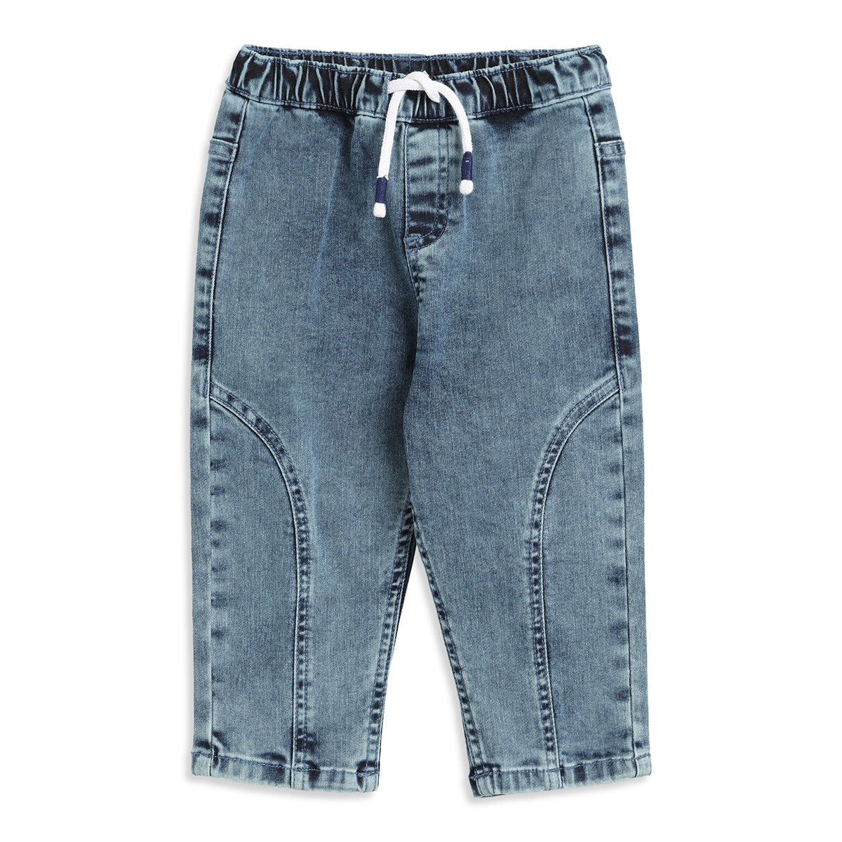 Baby Boys Light Blue Denim Pant Regular Fit Casual Wear