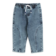 Baby Boys Light Blue Denim Pant Regular Fit Casual Wear