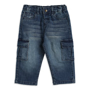 Baby Boys Blue Denim Pant Regular Fit Casual Wear