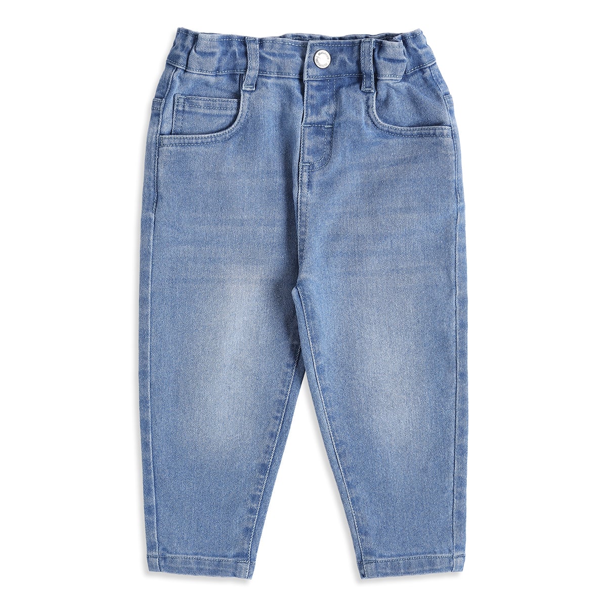 Baby Boys Light Blue Cotton Denim Jeans Regular Fit Casual Wear