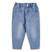 Baby Boys Light Blue Cotton Denim Jeans Regular Fit Casual Wear