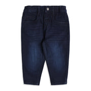 Baby Boys Dark Blue Denim Pants Regular Fit Casual Wear