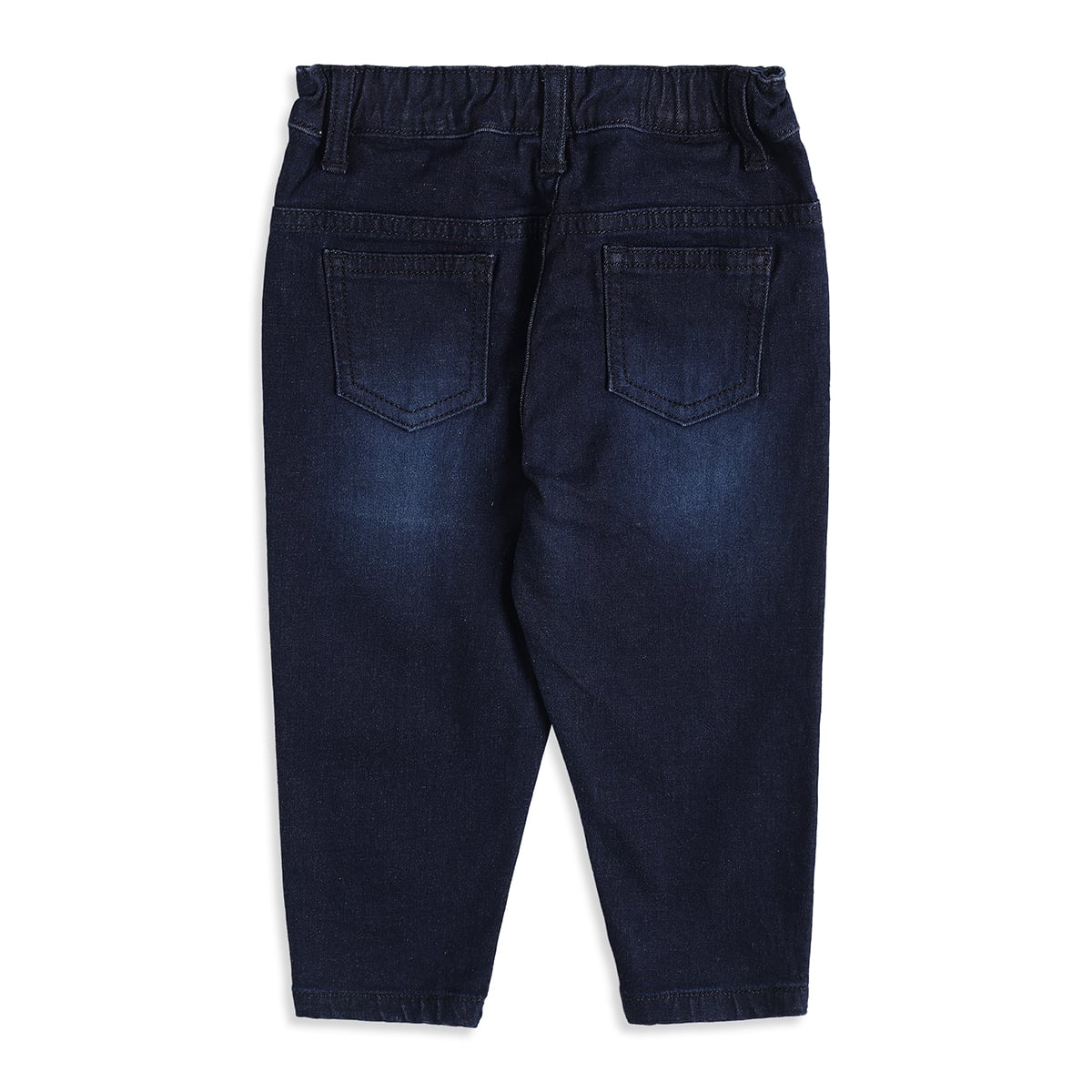 Baby Boys Dark Blue Denim Pants Regular Fit Casual Wear