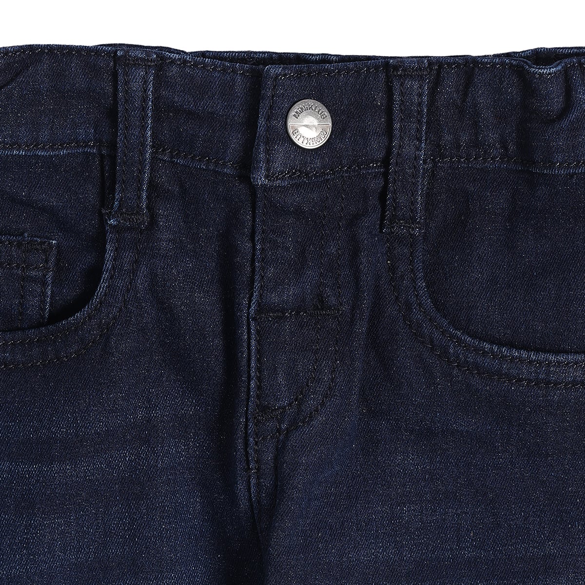 Baby Boys Dark Blue Denim Pants Regular Fit Casual Wear
