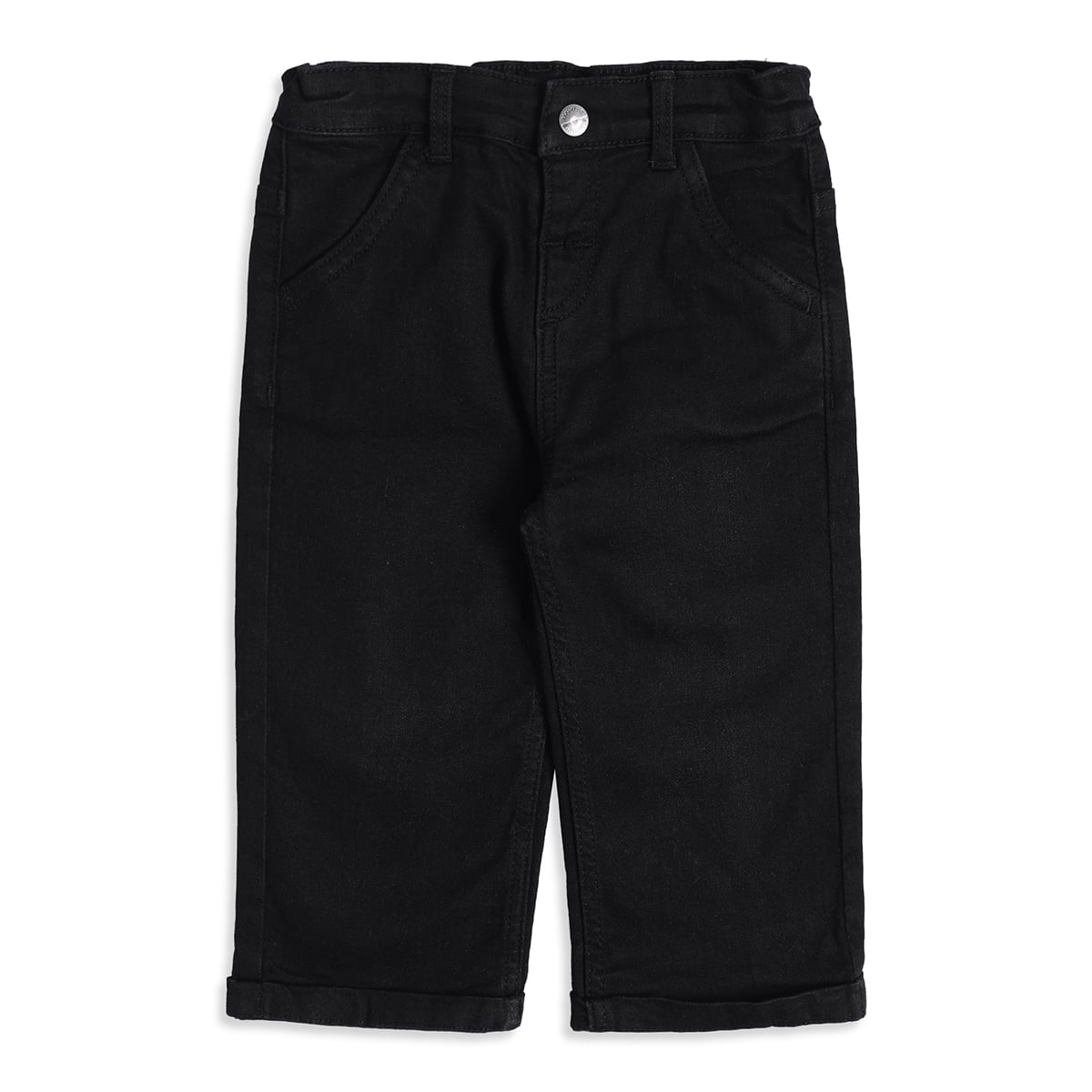 Baby Boys Black Denim Pants Regular Fit Casual Wear