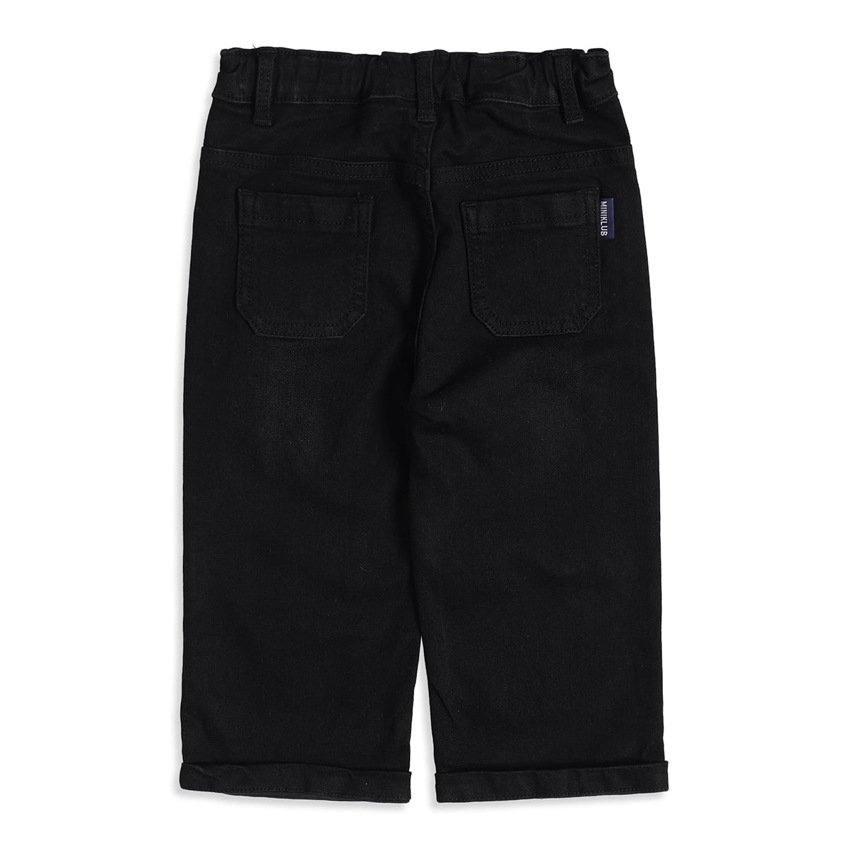 Baby Boys Black Denim Pants Regular Fit Casual Wear