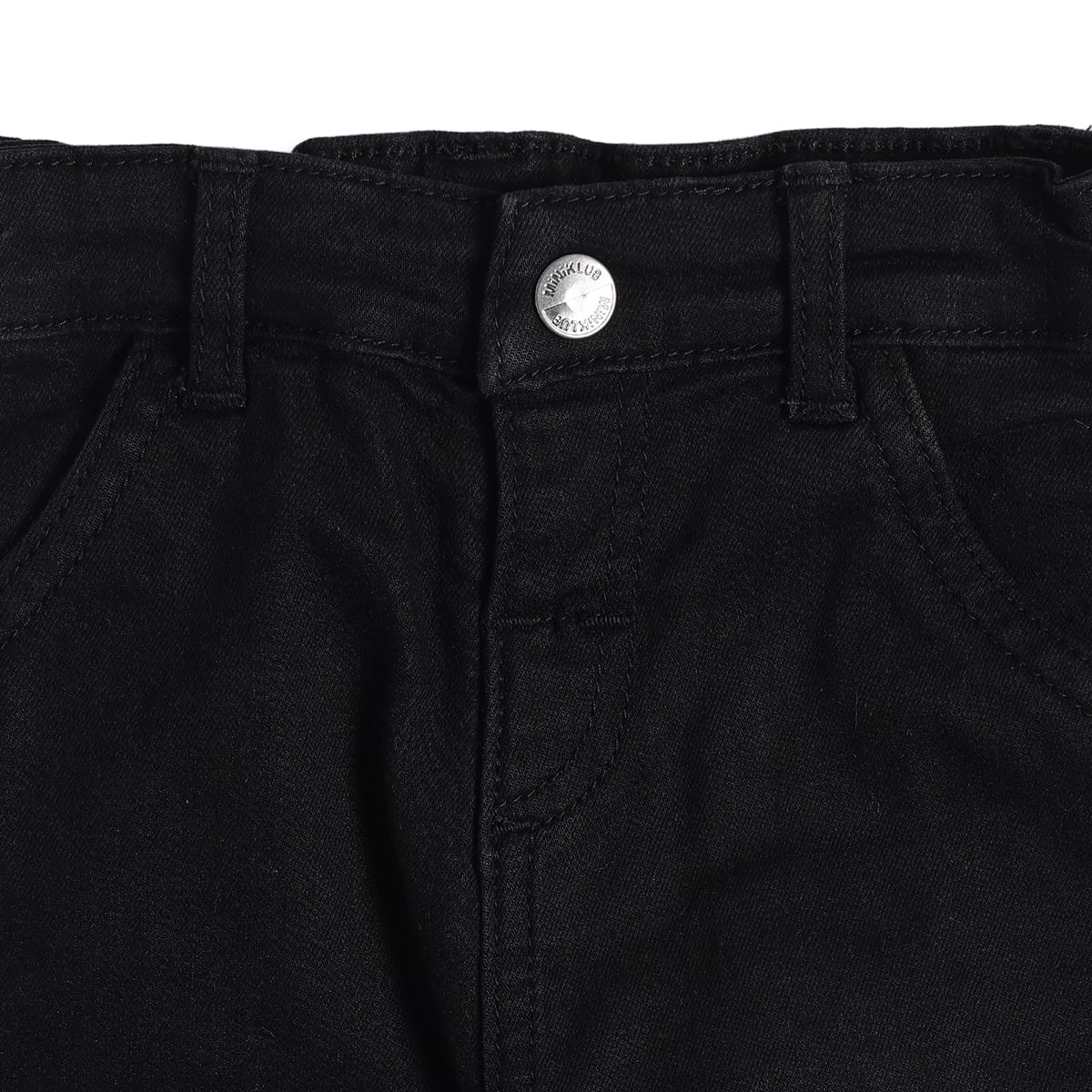 Baby Boys Black Denim Pants Regular Fit Casual Wear