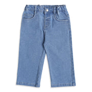 Baby Boys Light Blue Denim Pants Regular Fit Casual Wear