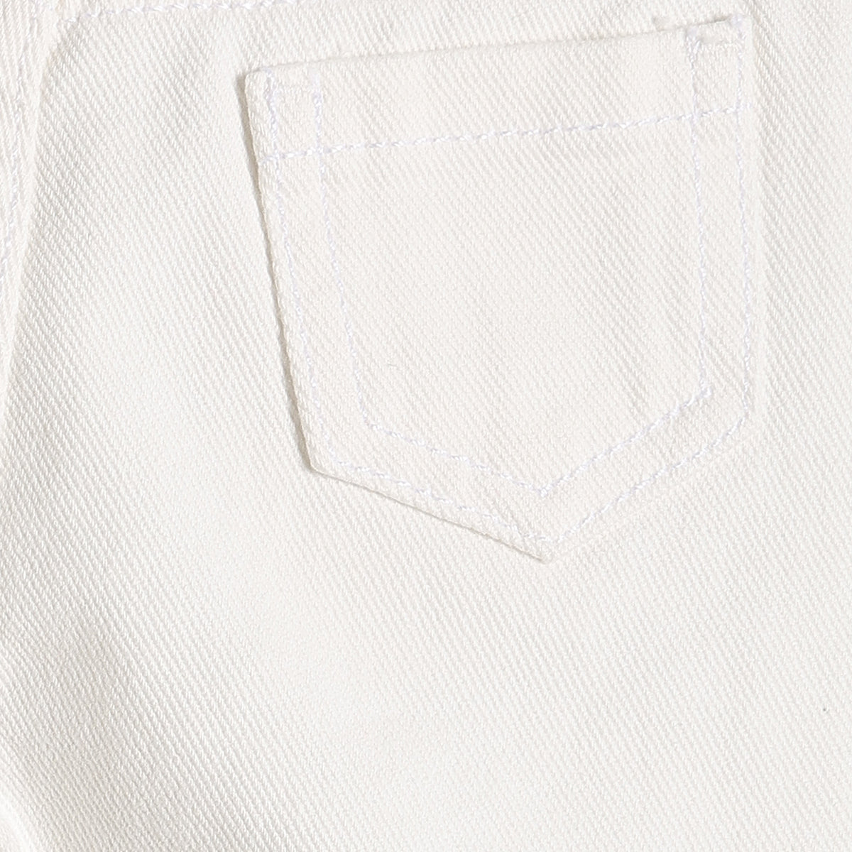Baby Boys White Cotton Denim Shorts Regular Casual Wear