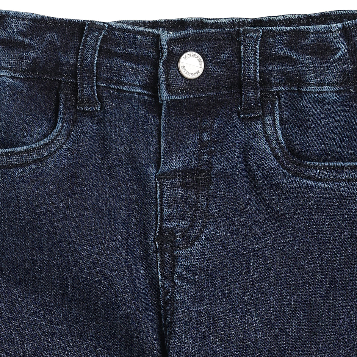 Baby Boys Dark Blue Denim Pant Regular Fit Casual Wear