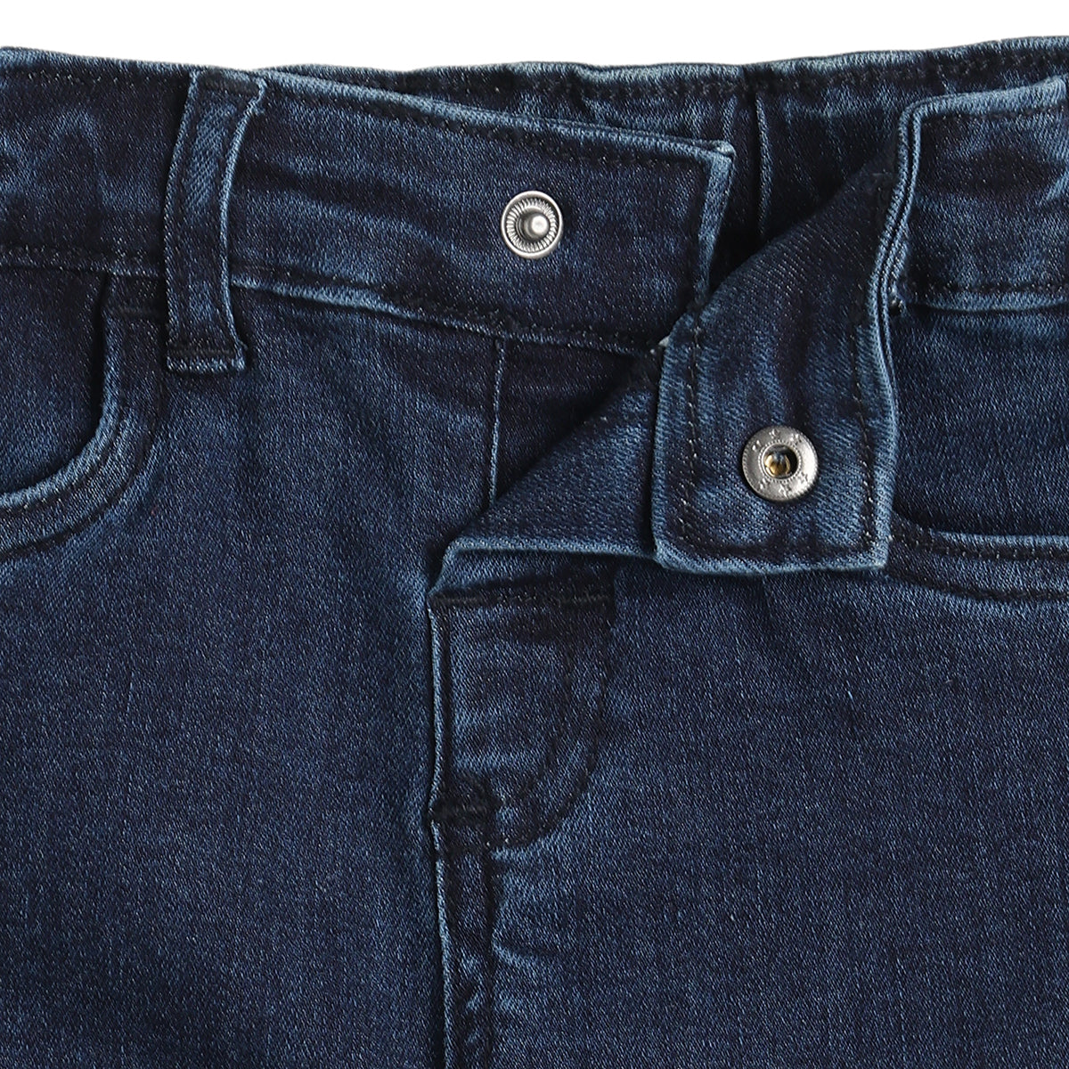 Baby Boys Dark Blue Denim Pant Regular Fit Casual Wear