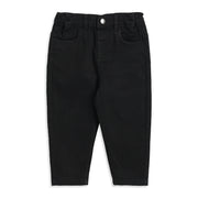 Baby Boys Black Denim Pant Regular Fit Casual Wear